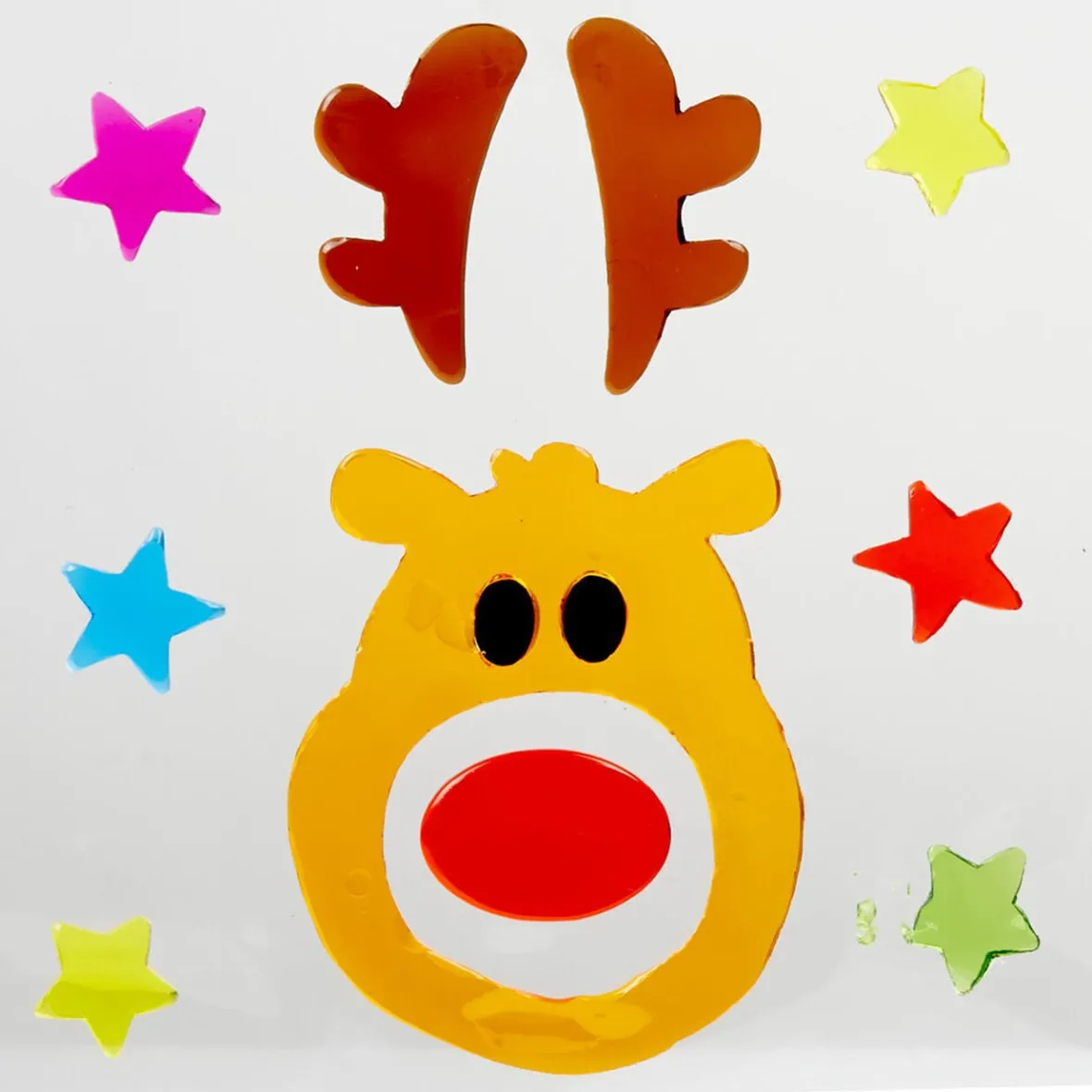 Sticker gel pour vitre design tête de renne-Gifi Hot