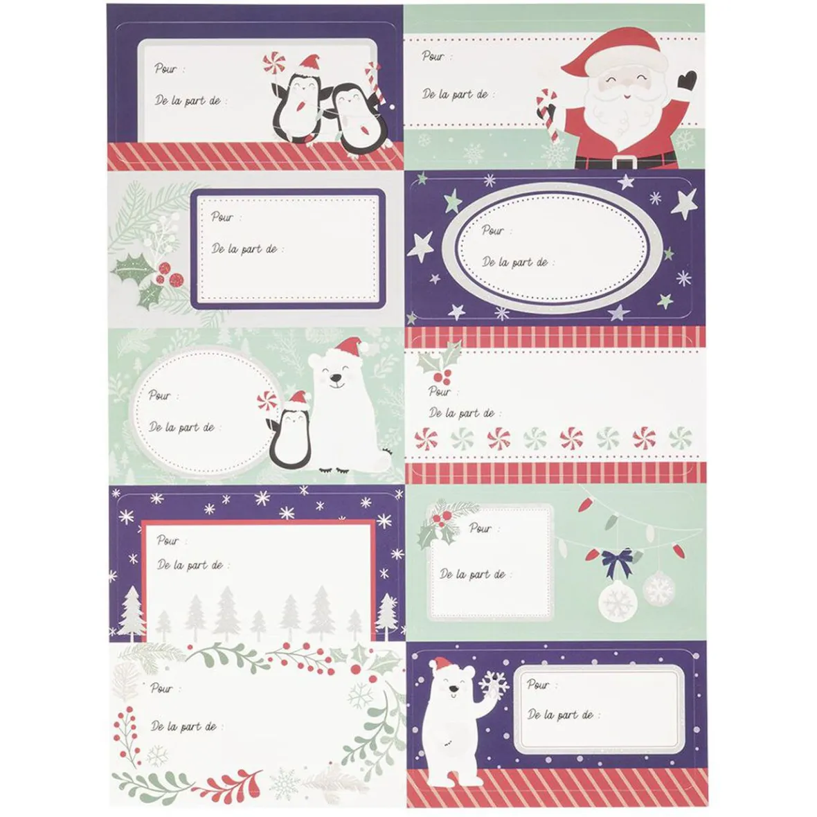 Sticker pour cadeau Noël x10-Gifi Hot