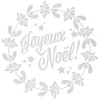 Sticker pour fenêtre couronne de Noël blanc-Gifi Hot