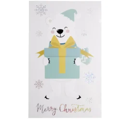 Sticker repositionnable motif ours de noël-Gifi