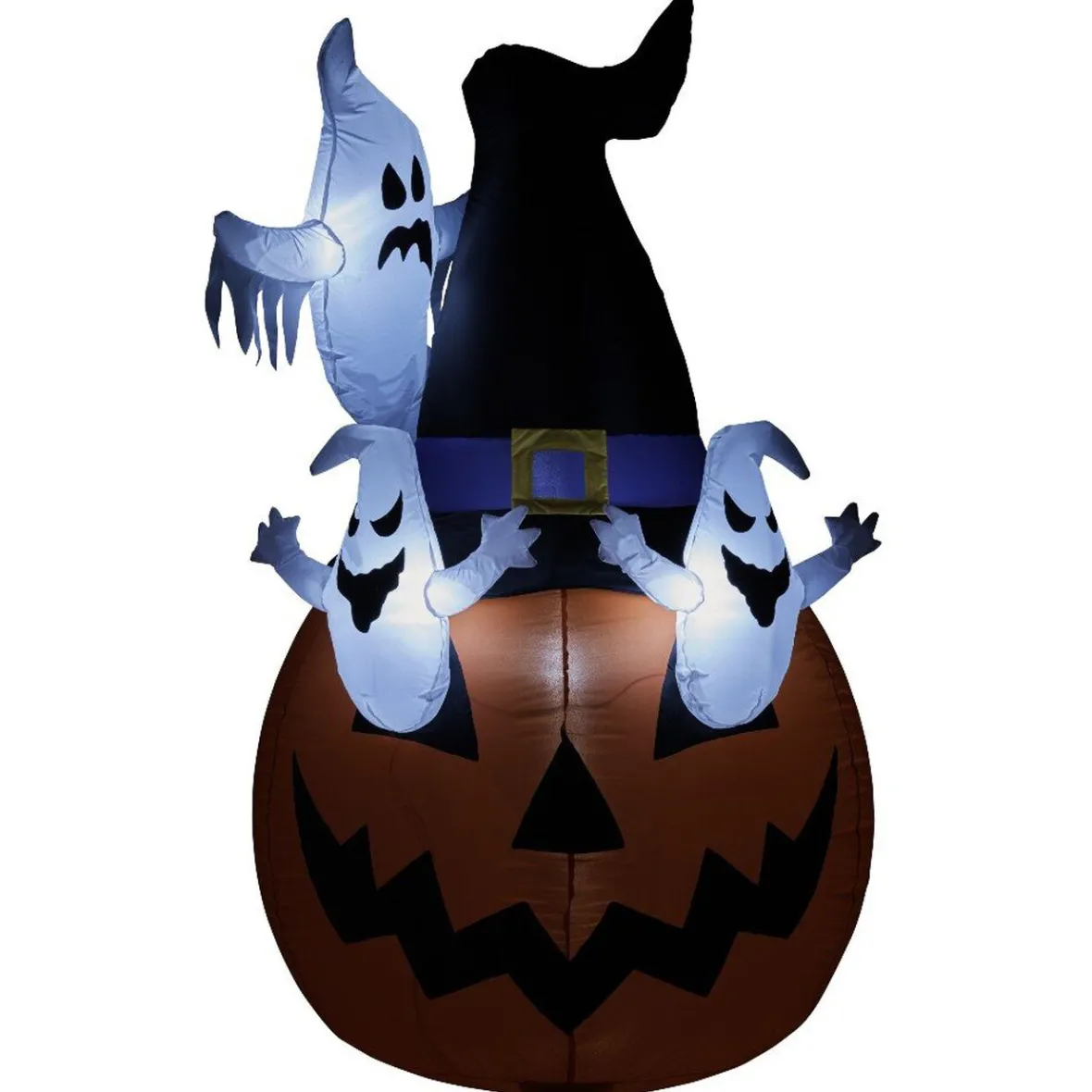 Structure gonflable Citrouille Fantôme Halloween H158 cm-Gifi Best