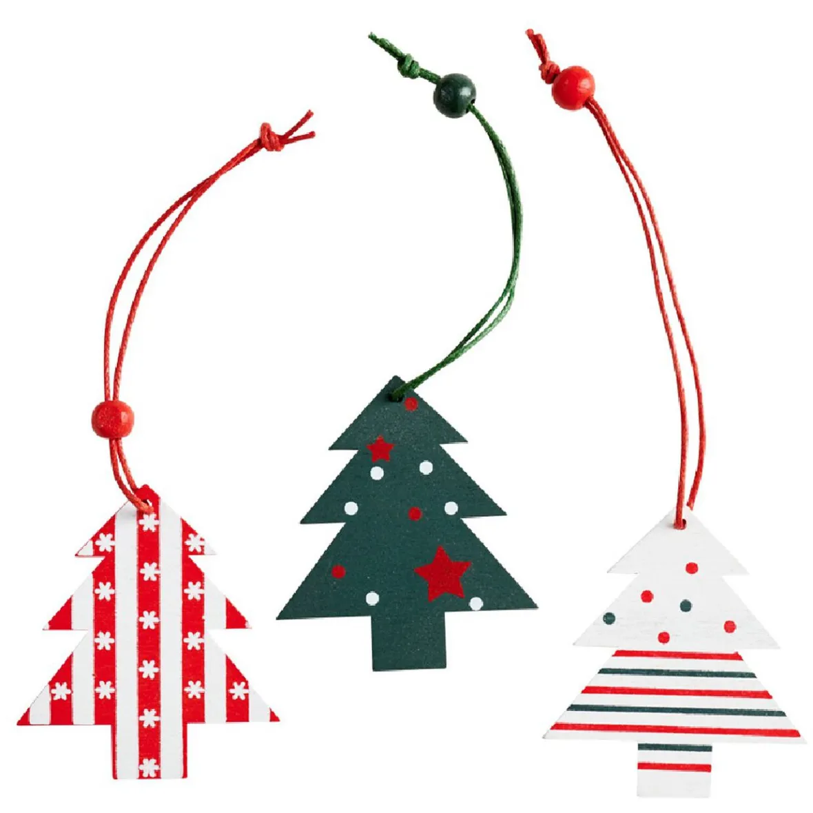 Sujet de Noël rouge et vert à suspendre x36-Gifi Online