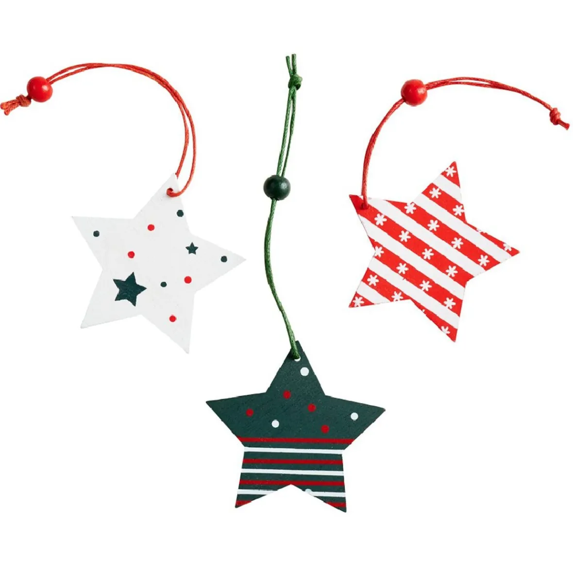 Sujet de Noël rouge et vert à suspendre x36-Gifi Online