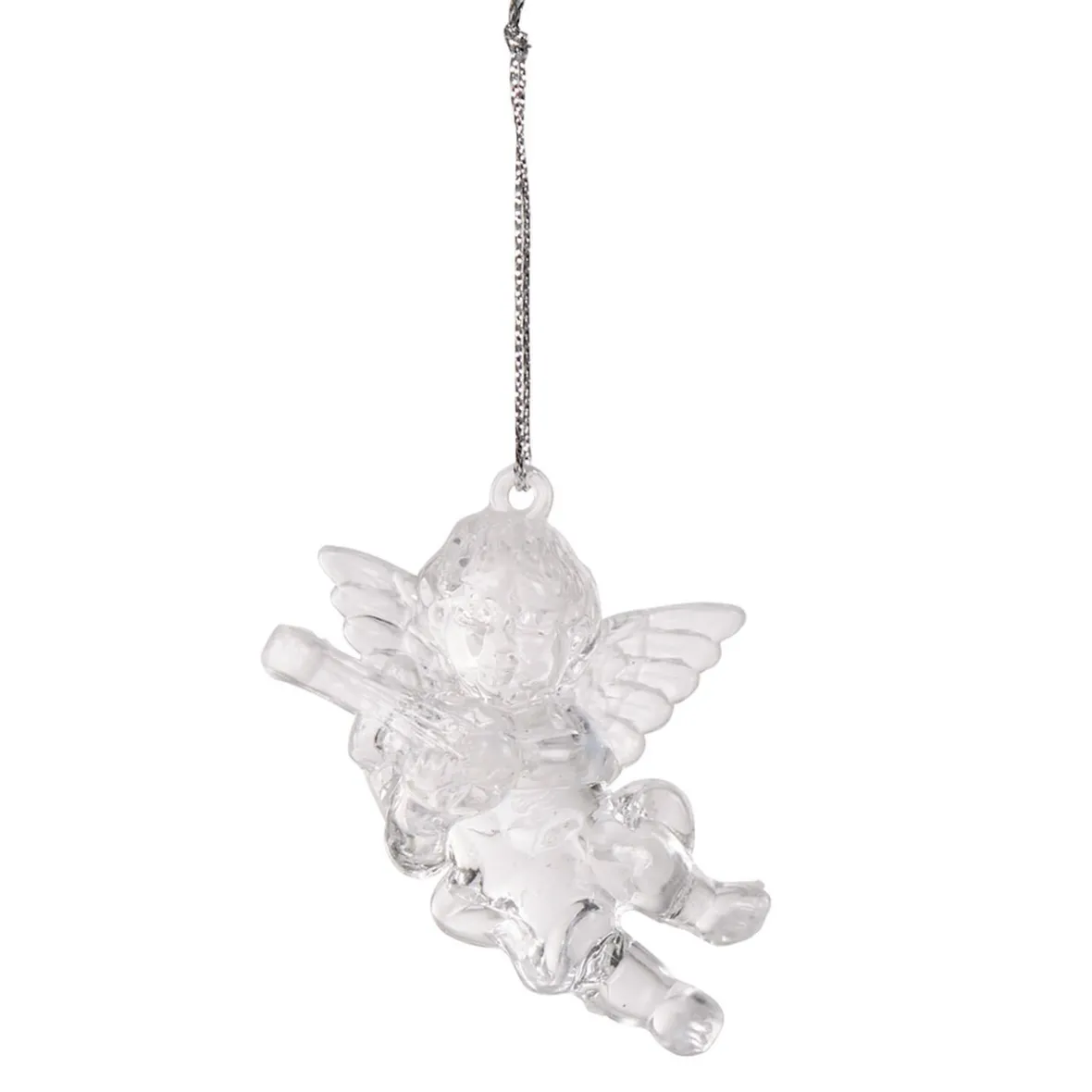 Suspension ange transparent effet glacé-Gifi Clearance