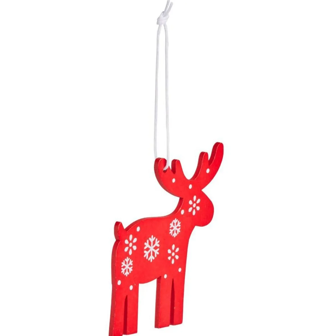 Suspension bois sapin ou renne H8,5cm - 6 modèles-Gifi Online