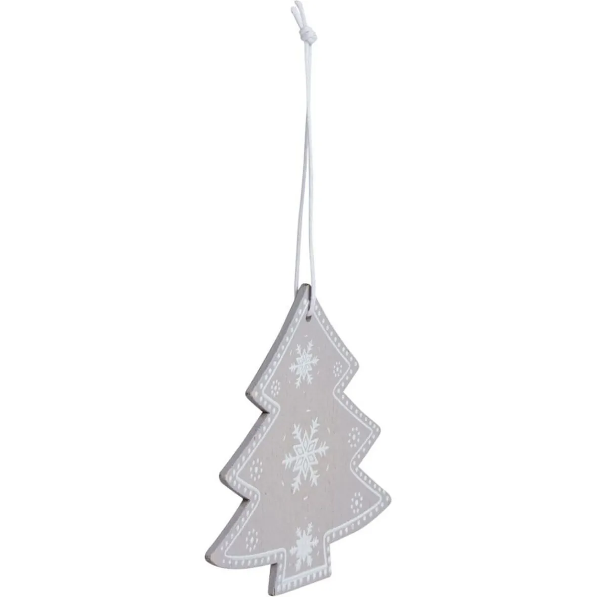 Suspension bois sapin ou renne H8,5cm - 6 modèles-Gifi Online