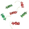 Suspension bonbon rouge et vert x6-Gifi Clearance