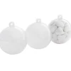 Suspension boule blanche et transparente x3-Gifi