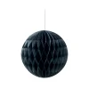 Suspension boule en papier noir-Gifi Hot