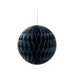 Suspension boule en papier noir-Gifi Hot