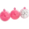 Suspension boule rose fuchsia et transparente x3-Gifi Online