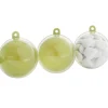 Suspension boule verte anis et transparente x3-Gifi Online
