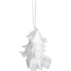 Suspension décor avec plumes gris blanc-Gifi Best