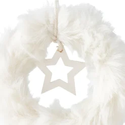 Suspension de Noël circulaire avec étoile blanche-Gifi Clearance