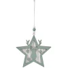 Suspension de Noël en mdf forme Étoile ou Sapin-Gifi Best