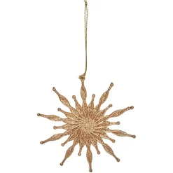 Suspension de Noël en métal doré ou argenté-Gifi New