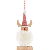 Suspension de Noël figurine avec fourrure-Gifi New