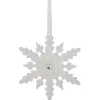 Suspension de Noël Flocon blanc transparent-Gifi Outlet