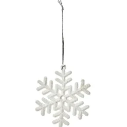 Suspension de Noël Flocon de neige blanc ou gris-Gifi Clearance