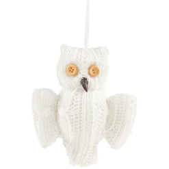 Suspension de Noël forme animale blanche-Gifi