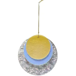 Suspension de Noël forme géométrique en bois-Gifi New