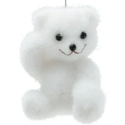 Suspension de Noël forme ours blanc-Gifi Online