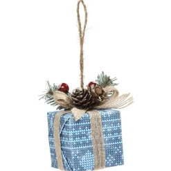 Suspension de Noël forme paquet cadeau-Gifi Sale
