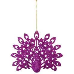 Suspension de Noël forme paon pailletté-Gifi