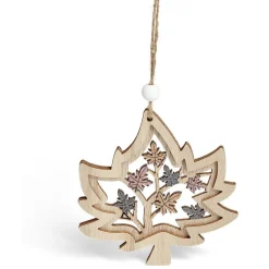 Suspension de Noël forêt en bois ajouré H10cm - 4 modèles-Gifi Clearance