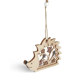 Suspension de Noël forêt en bois ajouré H10cm - 4 modèles-Gifi Clearance