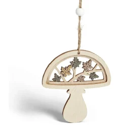 Suspension de Noël forêt en bois ajouré H10cm - 4 modèles-Gifi Clearance