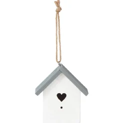 Suspension de Noël maison blanche et grise-Gifi Discount