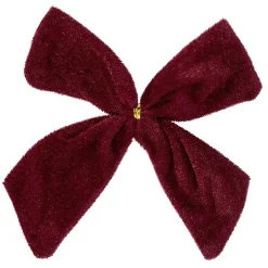 Suspension de Noël Noeud en tissu velours x2-Gifi Hot