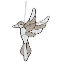 Suspension de Noël oiseau pailleté H17 cm-Gifi Discount