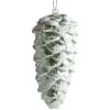 Suspension de Noël Pomme de pin bleu et blanc Ø4,5xH11cm-Gifi Sale