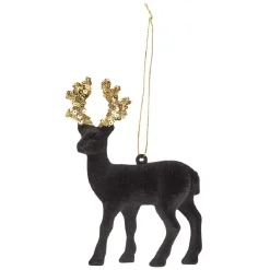 Suspension de Noël Renne en velours-Gifi Outlet