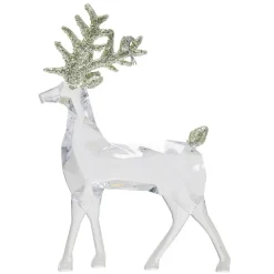 Suspension de Noël renne transparent et pailleté-Gifi Outlet