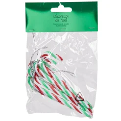 Suspension de Noël sucre d'orge rouge vert x6-Gifi Hot