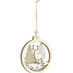 Suspension en bois Ø 21cm 2 modèles-Gifi Clearance