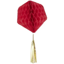 Suspension en papier rose de forme géométrique x 3-Gifi Clearance