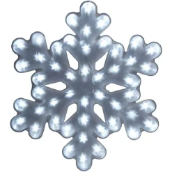 Suspension flocon lumineuse blanc fixe ø 44 cm-Gifi Discount