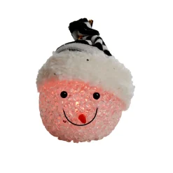 Suspension lumineuse bonhomme de neige 1 led multicolore-Gifi Discount