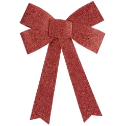 Suspension noeud de Noël pailleté rouge-Gifi New