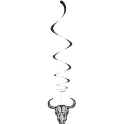 Suspension papier Halloween tête de mort crâne de buffle x9-Gifi Sale