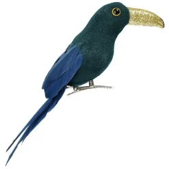 Suspension perroquet vert et bleu décoration de Noël-Gifi Outlet