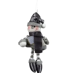 Suspension Père Noël ou bonhomme de neige gris blanc-Gifi Sale