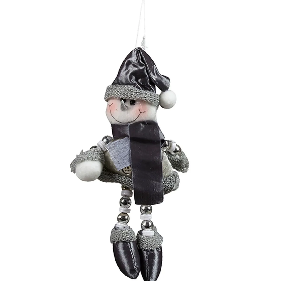 Suspension Père Noël ou bonhomme de neige gris blanc-Gifi Sale