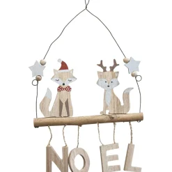 Suspension renard beige Noël-Gifi Online