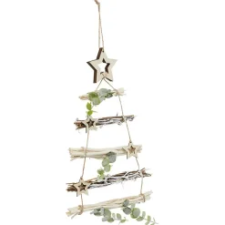 Suspension Sapin en bois flotté vert naturel-Gifi Online