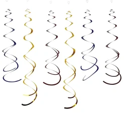 Suspension spirale en papier bleu, rose et doré-Gifi Hot